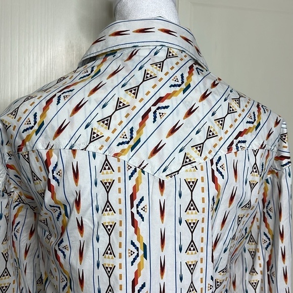 Panhandle Women’s Rough Stock Aztec Snap Button Shirt Multicolor Size 2XL NWT - Picture 7 of 11